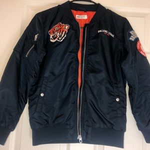 A bomber jacket